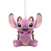 Pendaglio Natalizio 3D Angel Disney Luci 8cm Rosa Peraga Christmas