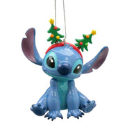 Pendaglio 3D Stitch Seduto H9cm Blu Peraga Christmas