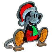 Figura Luminosa Topolino Seduto 40cm Multicolore Peraga Christmas