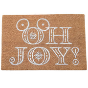 Zerbino Topolino Oh Joy 40x60cm Naturale con stampa bianca Peraga Christmas