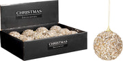 Pallina di Natale 8 cm champagne PERAGA CHRISTMAS
