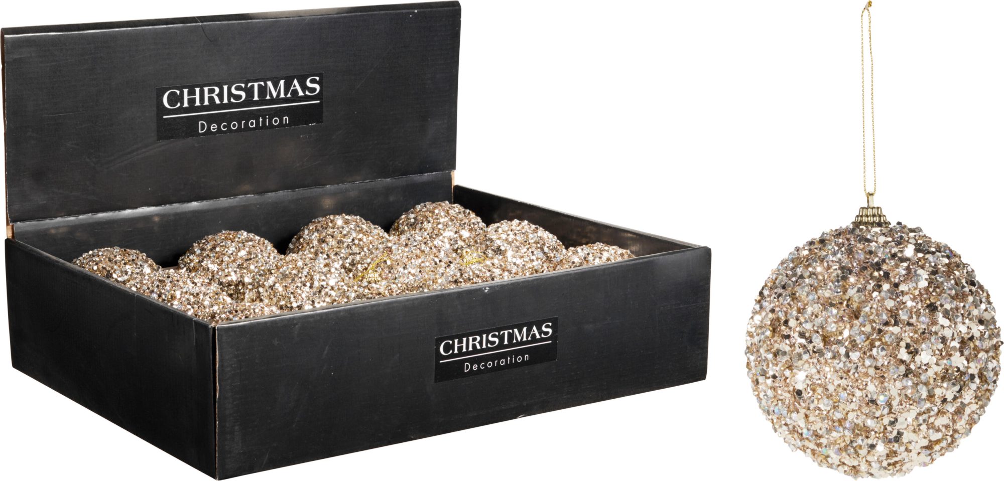 Pallina di Natale glitter 10 cm PERAGA CHRISTMAS
