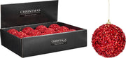 Pallina di Natale 10 cm rossa PERAGA CHRISTMAS