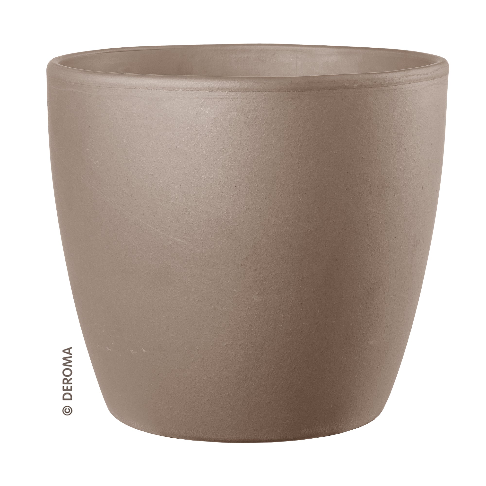 Vaso EGG POT D37cm H32cm Graphite Deroma