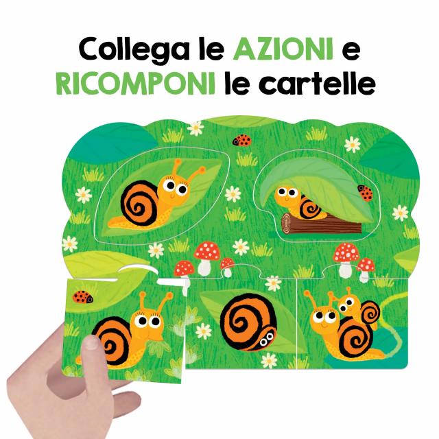 Gioco Educativo Chi Cosa Dove Giocare con gli Animali 2-5 Anni Headu