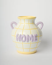 Vaso Decorativo HOME 14x14x16 cm Giallo Lilla Blogo
