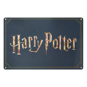 Targa Metallo Harry Potter 20x30cm Nero Oro Peraga Christmas