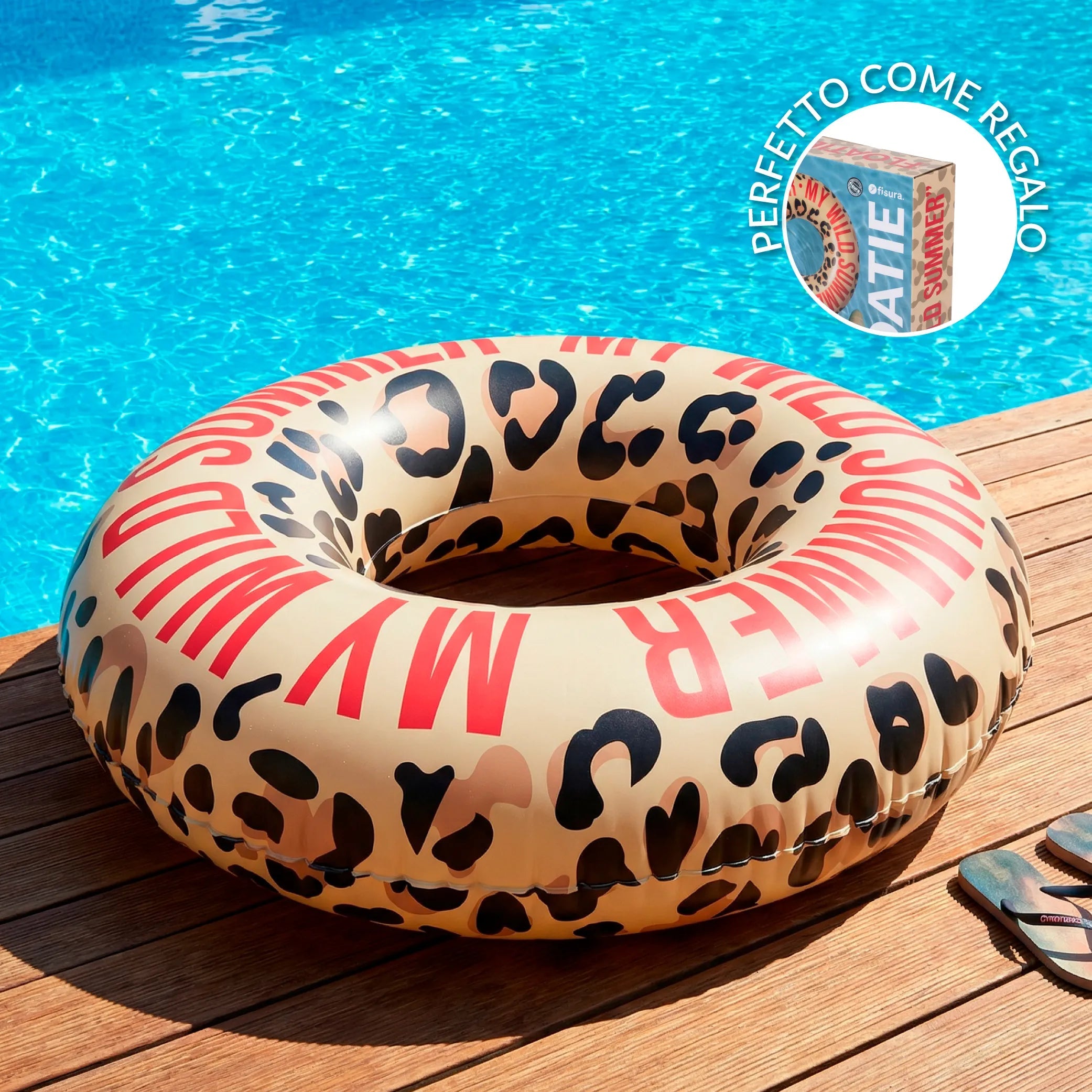 Flotatore Gonfiabile Leopardo My Wild Summer 115cm Leopardo FISURA