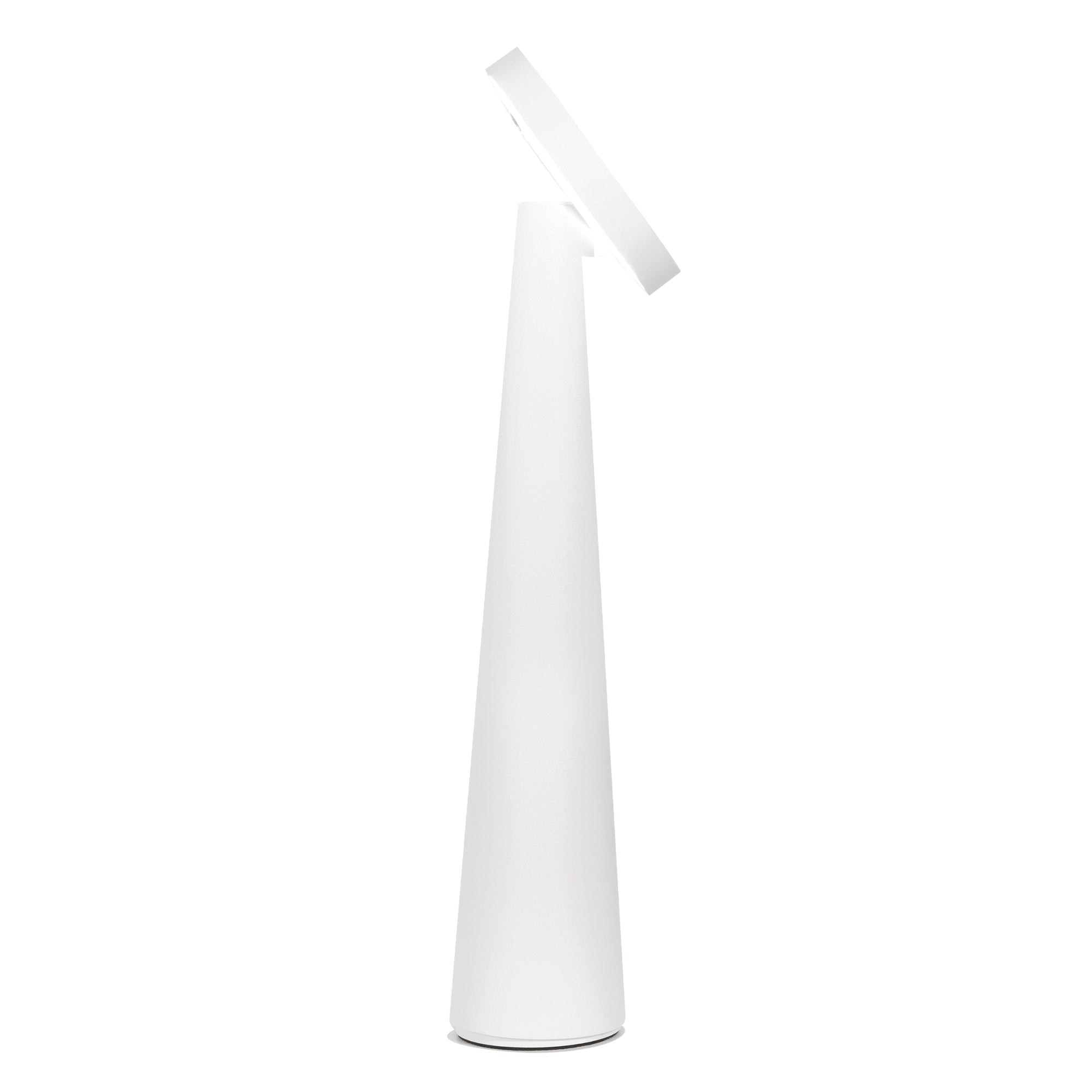 Lampada da tavolo ricaricabile H26cm D8.6cm Bianco opaco ZAFFERANO