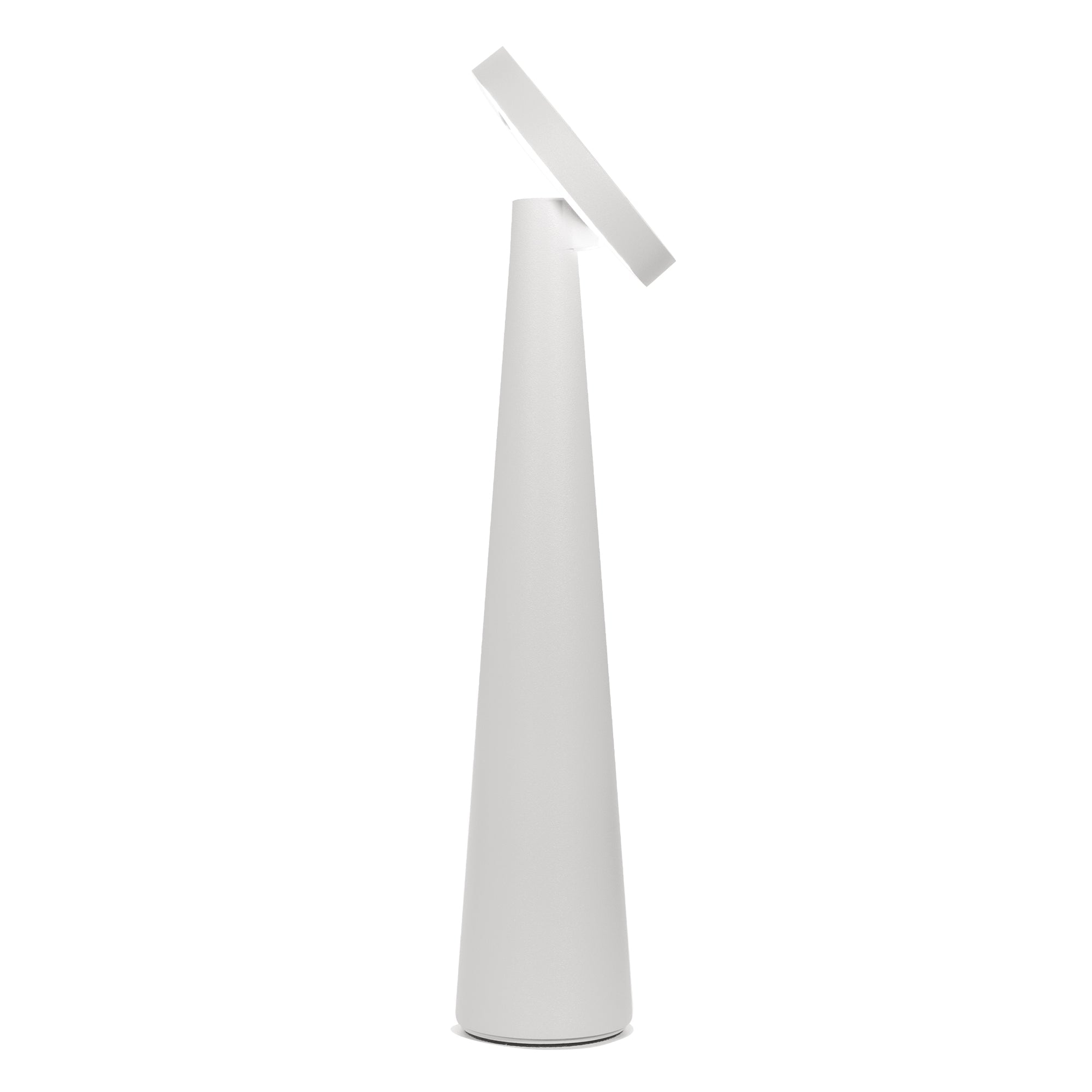 Lampada da tavolo ricaricabile H26cm D8.6cm Grigio ZAFFERANO
