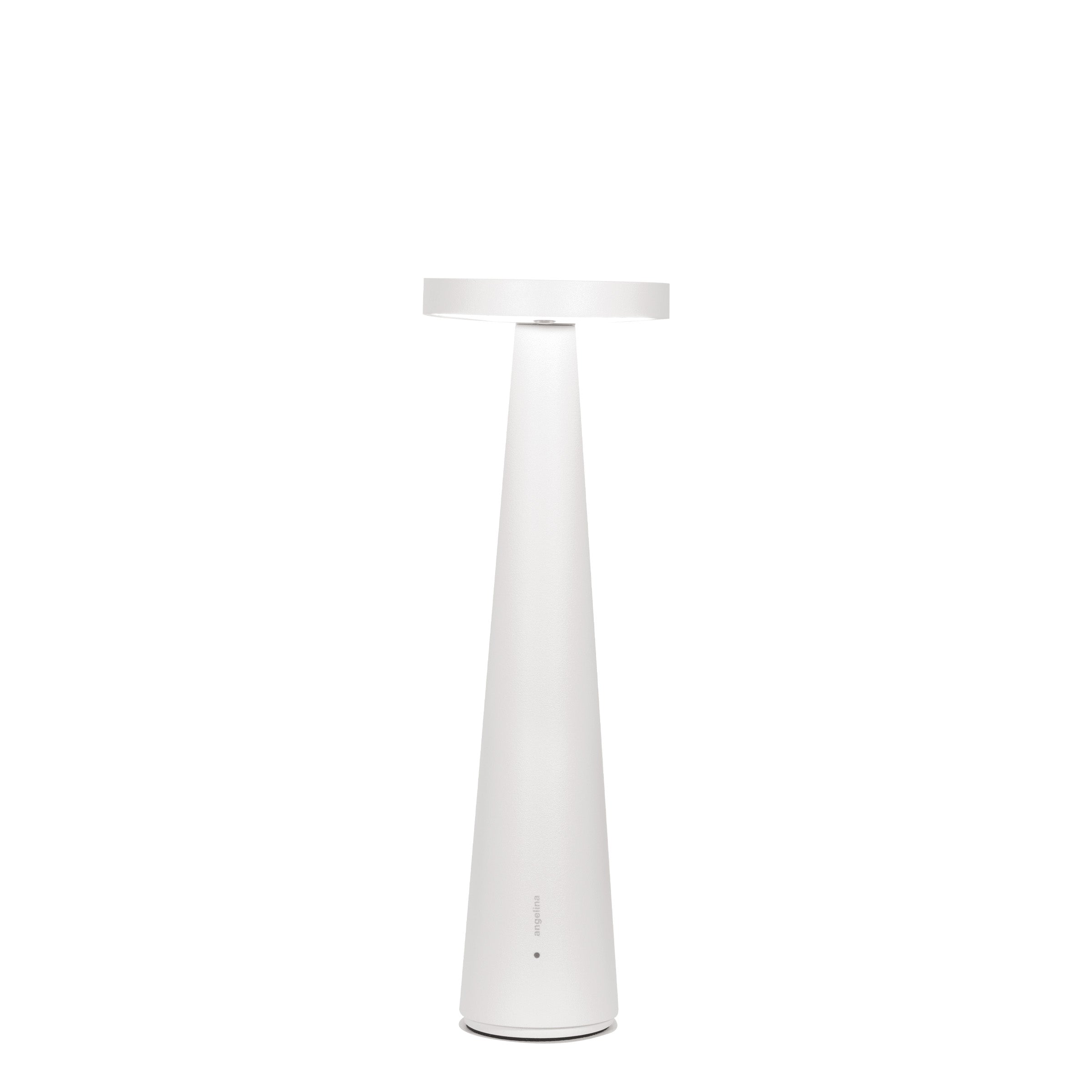 Lampada da tavolo ricaricabile H26cm D8.6cm Bianco opaco ZAFFERANO