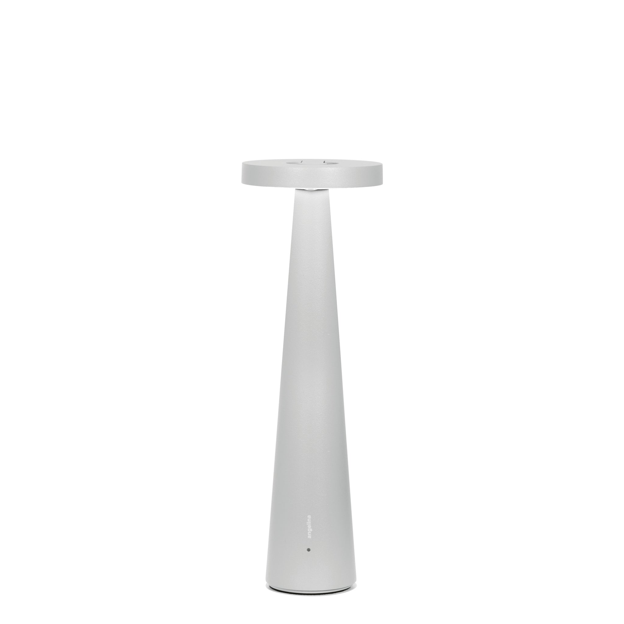 Lampada da tavolo ricaricabile H26cm D8.6cm Grigio ZAFFERANO