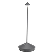 Lampada da Tavolo Pina Ricaricabile D10.5cm H29cm Grigio ZAFFERANO