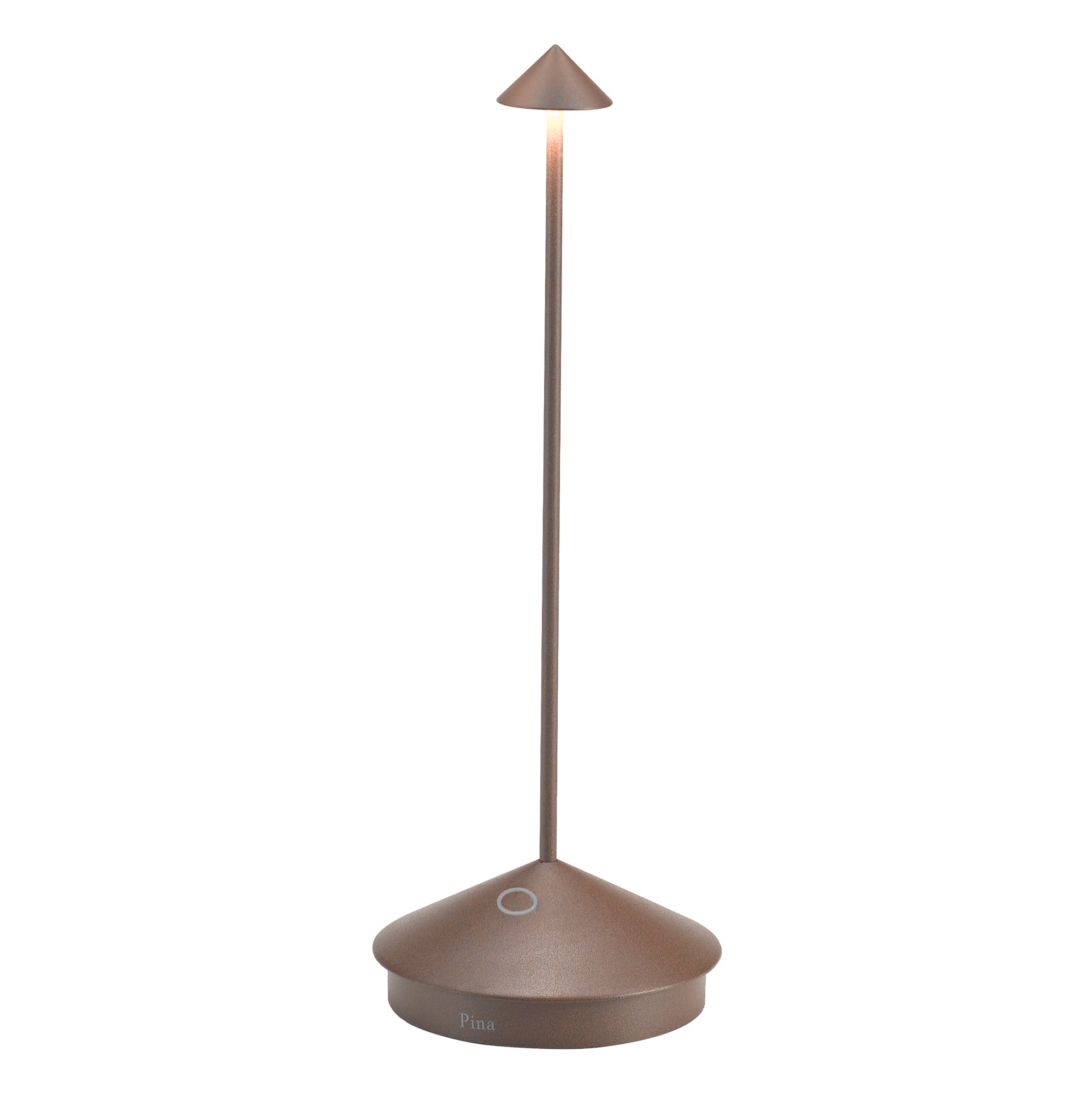 Lampada da Tavolo Pina Ricaricabile D10.5cm H29cm Corten ZAFFERANO