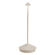 Lampada da Tavolo Pina Ricaricabile D10.5cm H29cm Sabbia ZAFFERANO