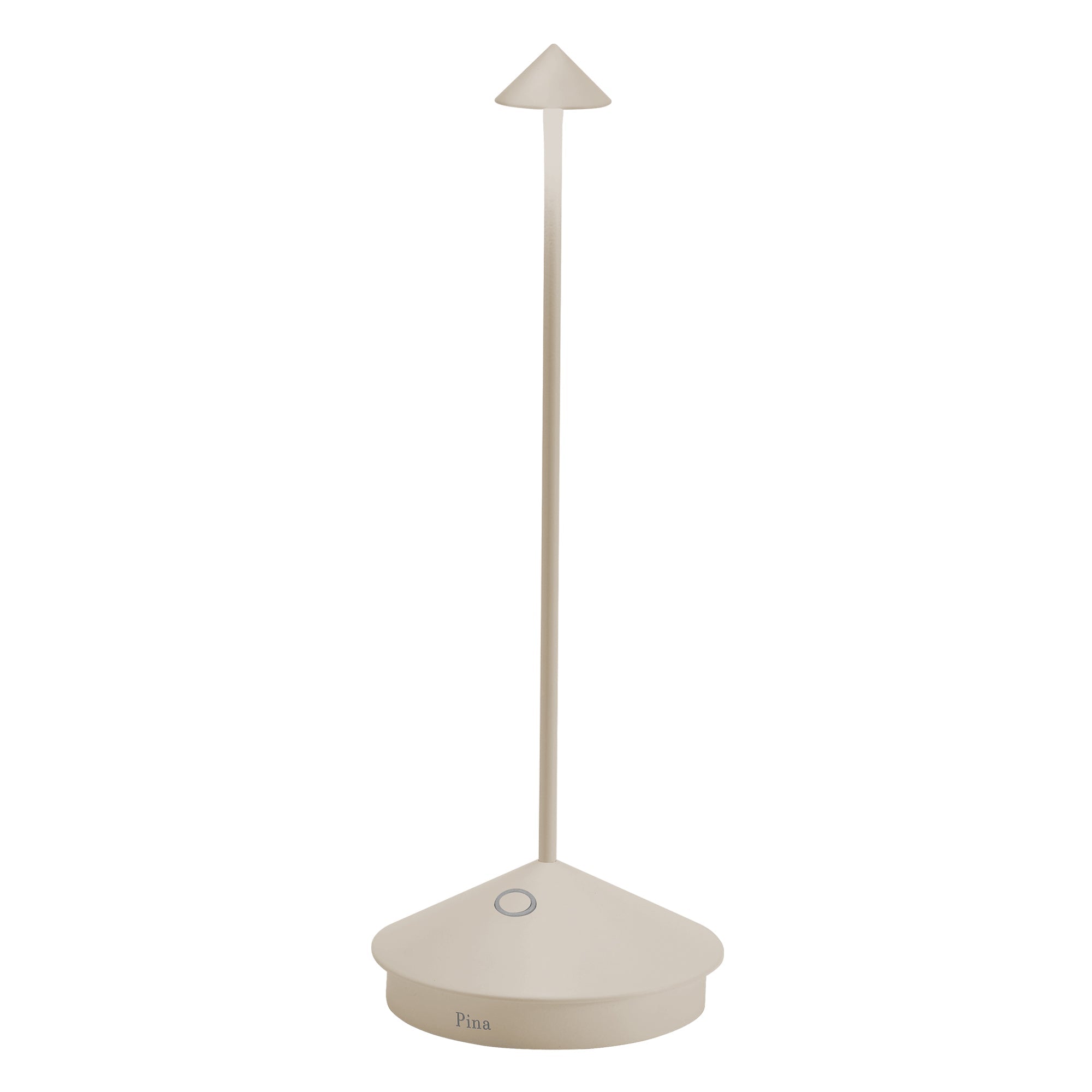 Lampada da Tavolo Pina Ricaricabile D10.5cm H29cm Sabbia ZAFFERANO