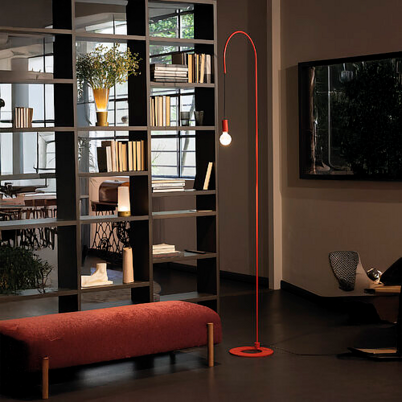 Lampada da terra Filo Rosso Zafferano