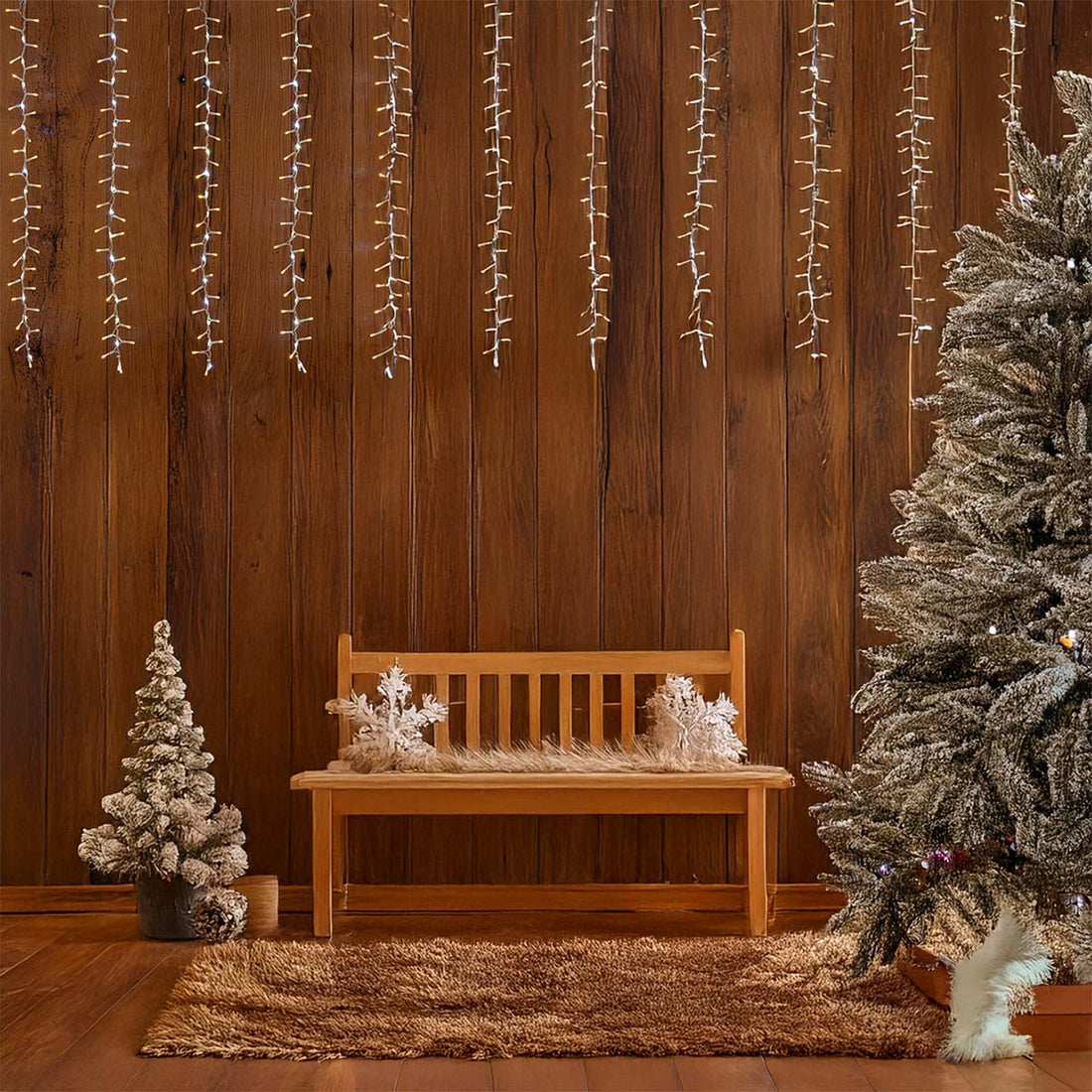 Tenda Natalizia LED 300 cm Starfall Light 768 LED Bianco Caldo e Freddo Peraga Christmas