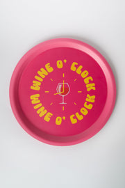 Vassoio Wine O'Clock D 34,8 cm Rosa Giallo Blogo