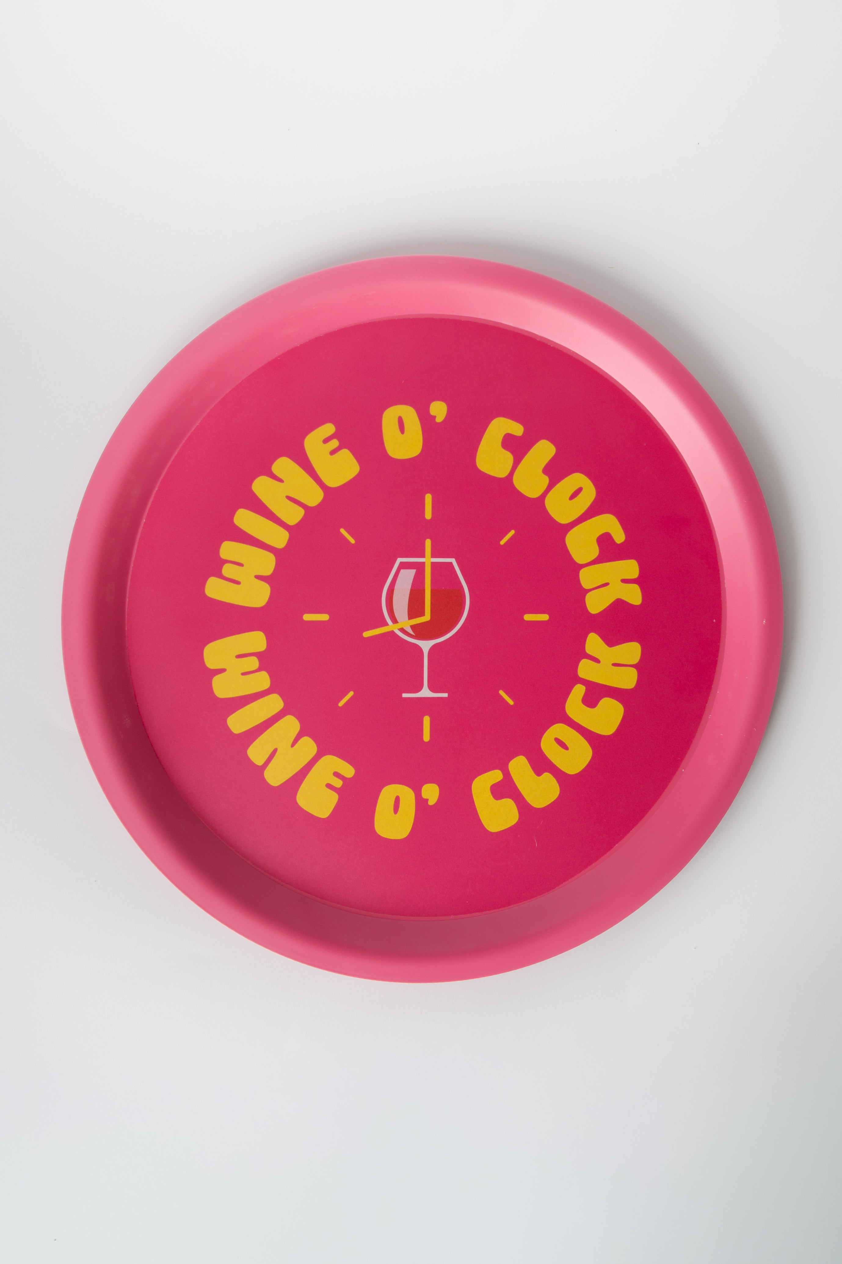 Vassoio Wine O'Clock D 34,8 cm Rosa Giallo Blogo