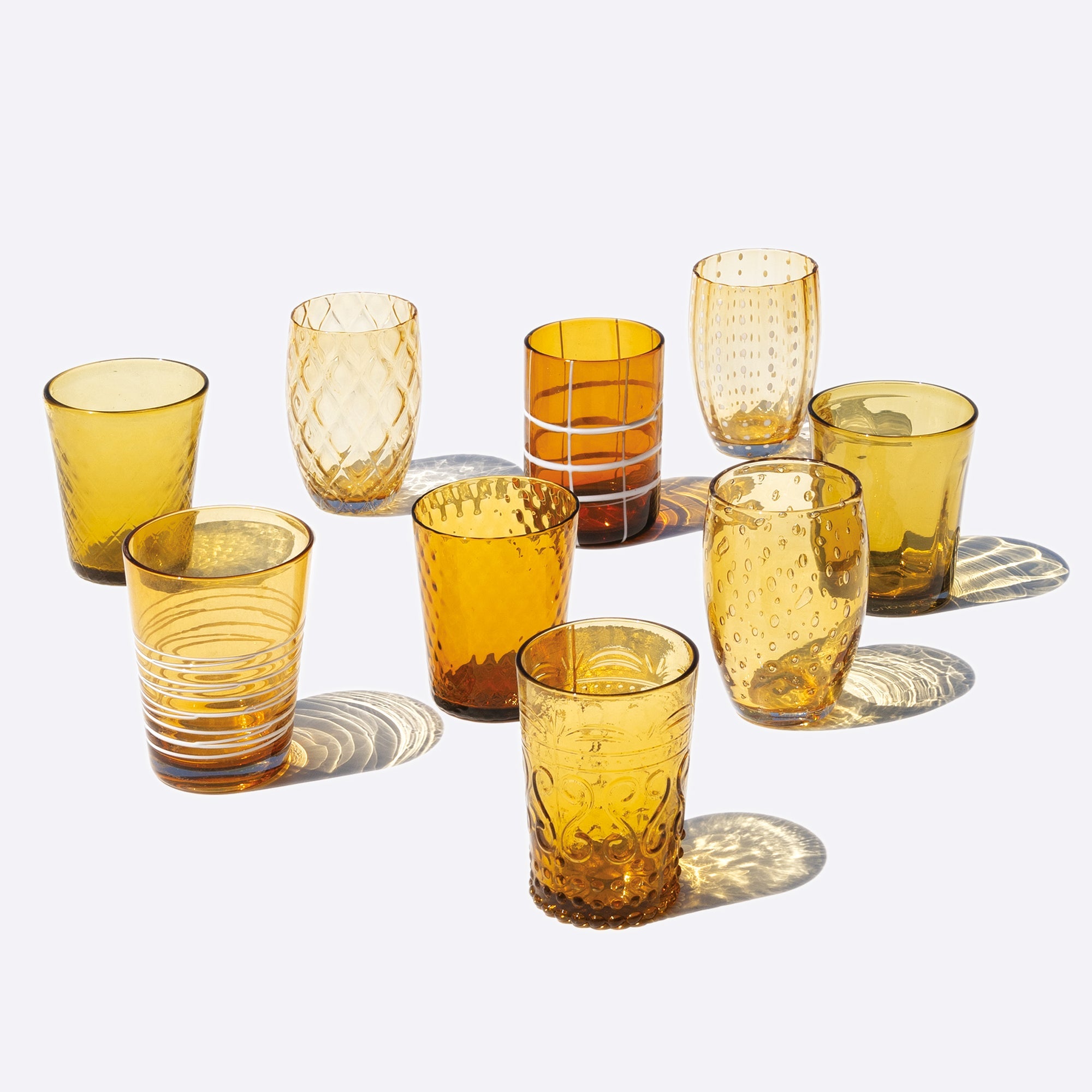 Set 6 Bicchieri Tumbler Melting Pot Ambra Zafferano