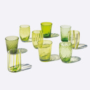 Set 6 Bicchieri Tumbler Melting Pot Verde Zafferano