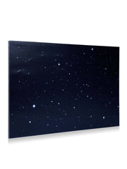 Sfondo Tela Luminoso Stelle Scintillanti Blu Notte 76cm X 56cm Vedeco