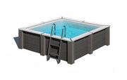 Piscina Fuori Terra Composito Avantgarde Nova Quadrata 315 X 315 X 96 CM Grigio Antracite GRE