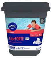Gre Cloro Shock ClorFORTE in pastiglie da 30g 5kg