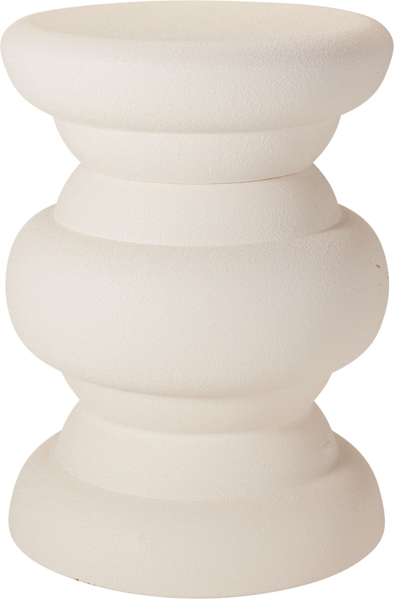 Tavolino Rotondo D31 cm Bianco Naturale