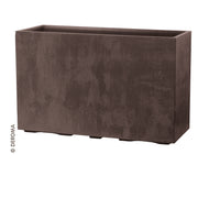 Fioriera Rettangolare Millennium Fence R 98x37,5x62 cm Brownstone Deroma