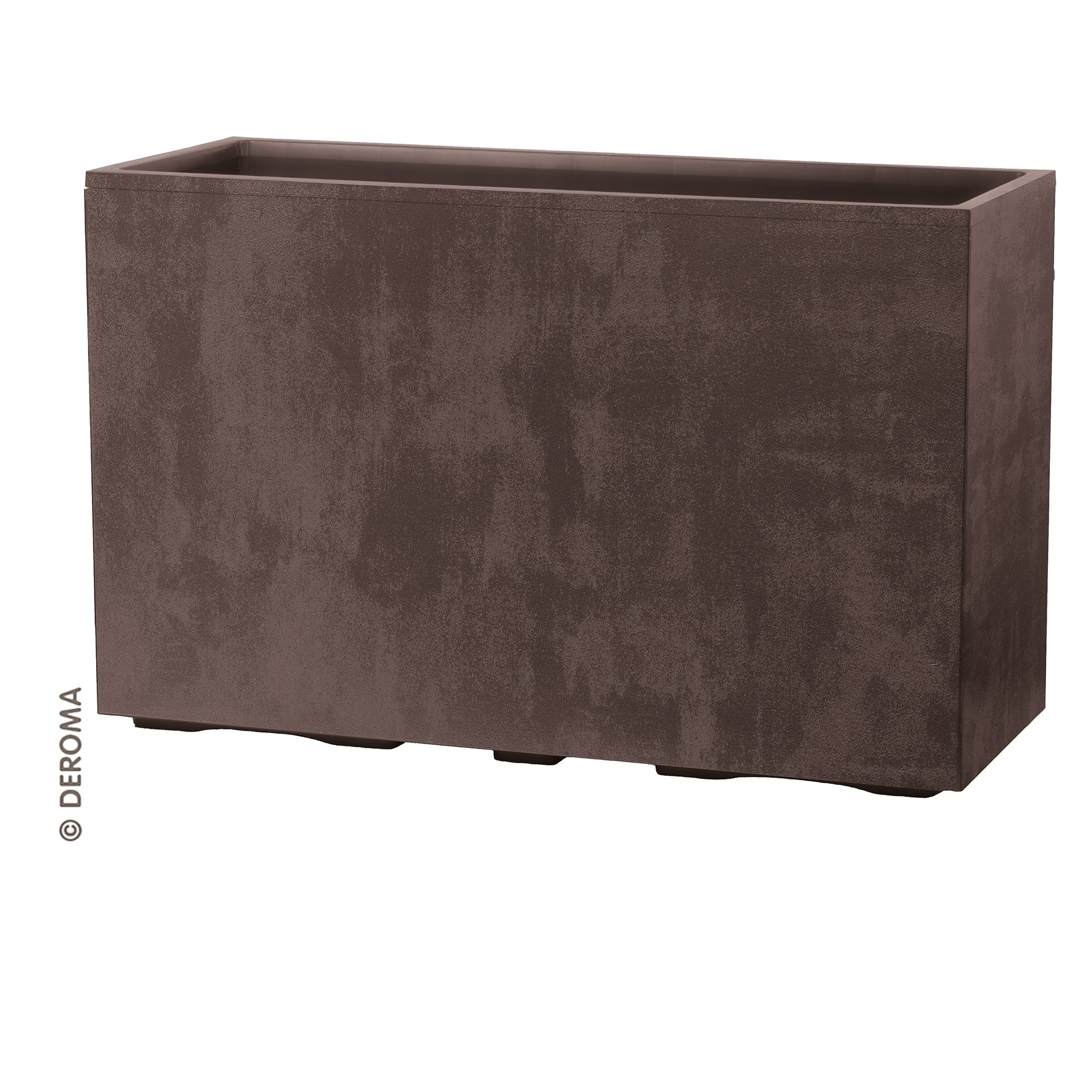 Fioriera Rettangolare Millennium Fence R 98x37,5x62 cm Brownstone Deroma