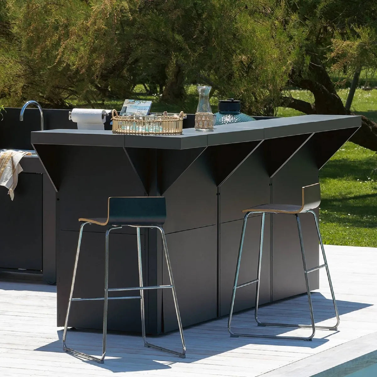 ENO Modulo Kit Piano Bar 80cm Grigio Scuro