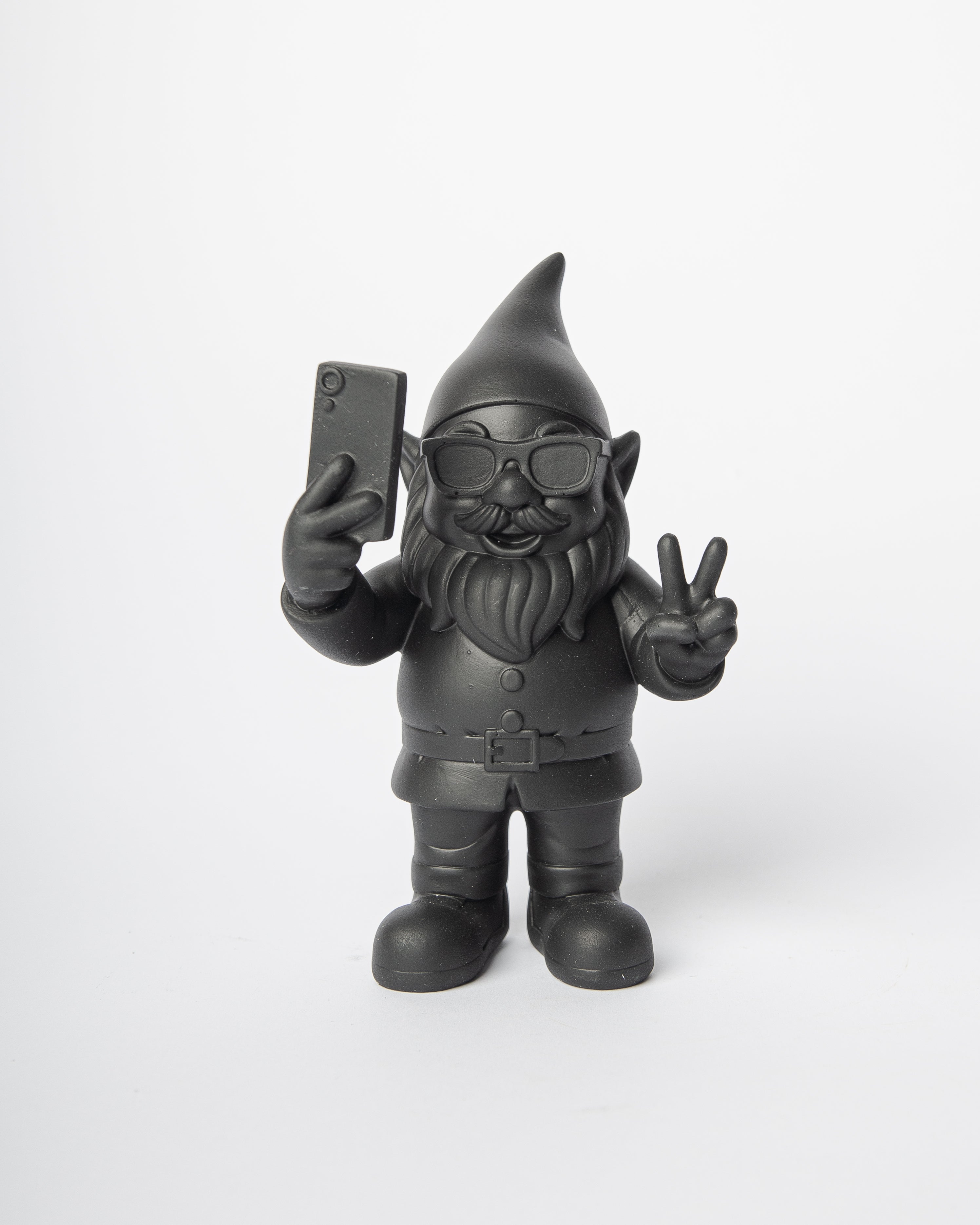 Statua Gnomo Selfie 12 CM Nero Blogo