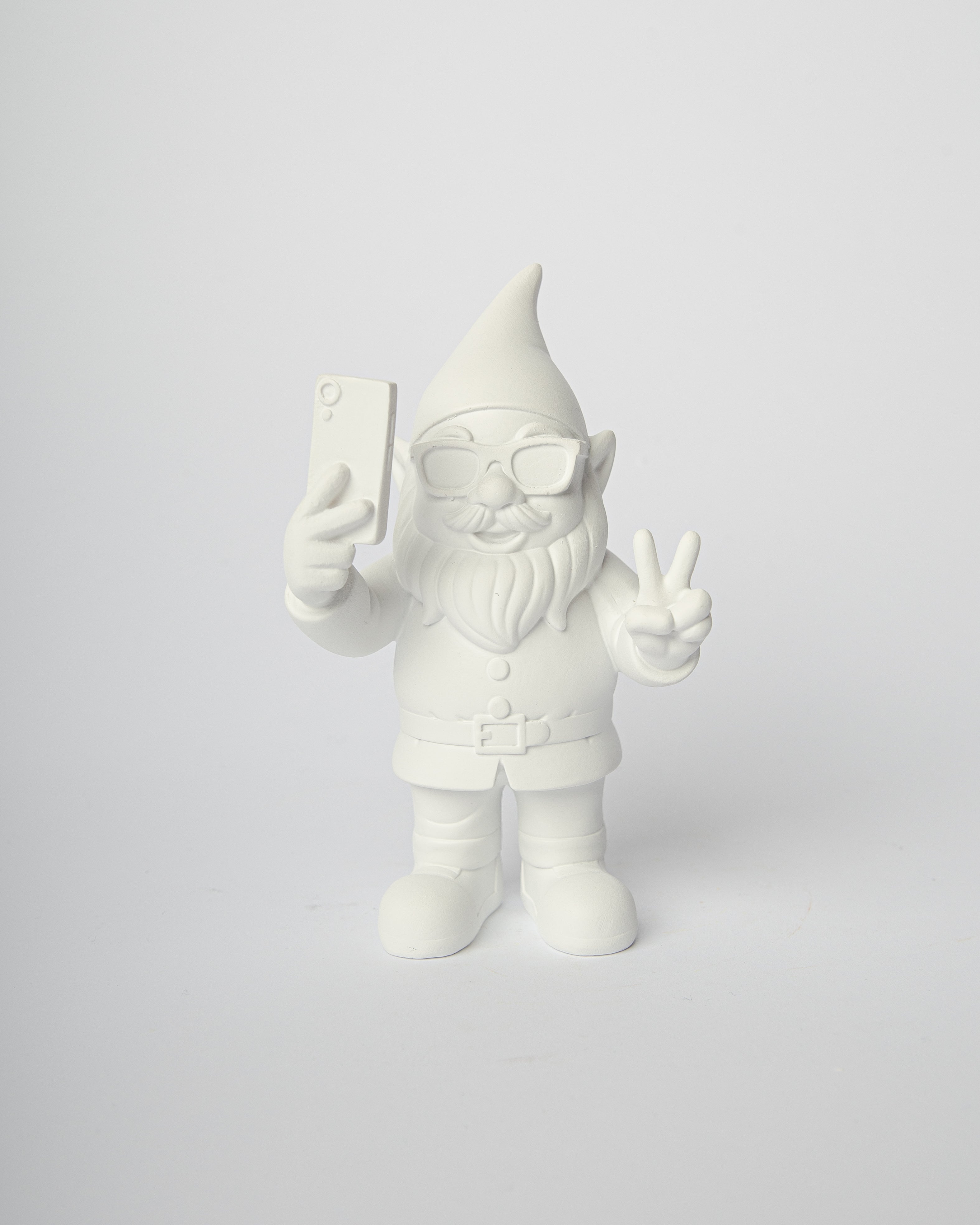 Gnomo Decorativo Selfie 12 CM Bianco Blogo