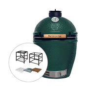 Offerta Barbecue Big Green Egg Large D 46 CM Verde con accessori