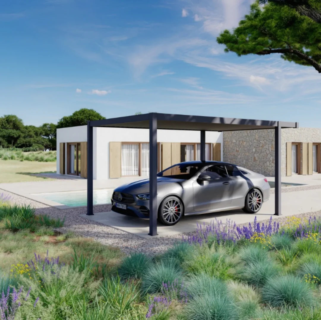 Pergola Carport Marea 3x5m Antracite Bizzotto