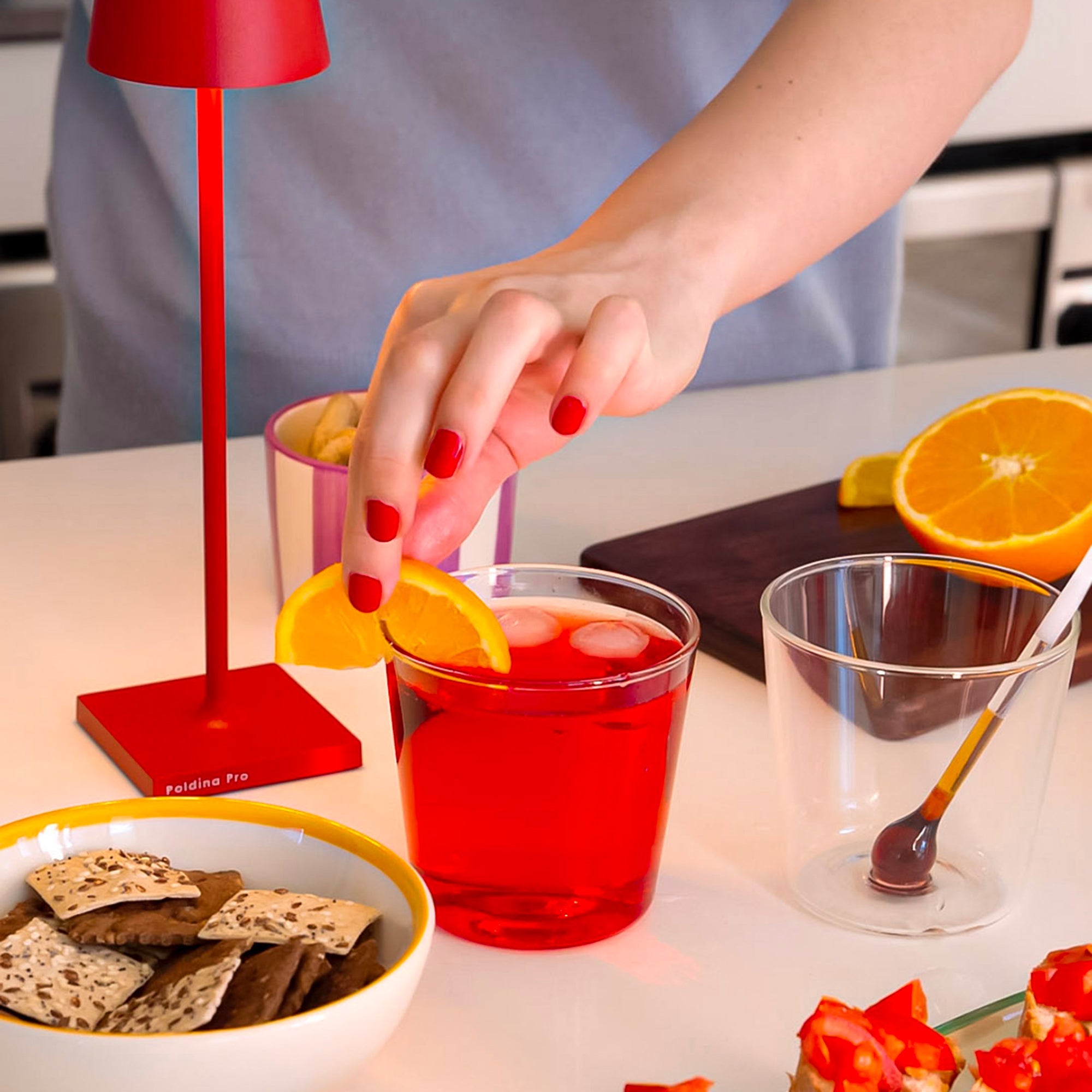 Spritzometro tumbler con misurino Trasparente Zafferano