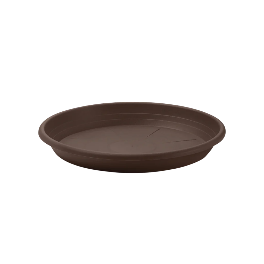 Sottovaso Tondo Cilindrico in Plastica D 47x6.5 cm Bronzo VECA