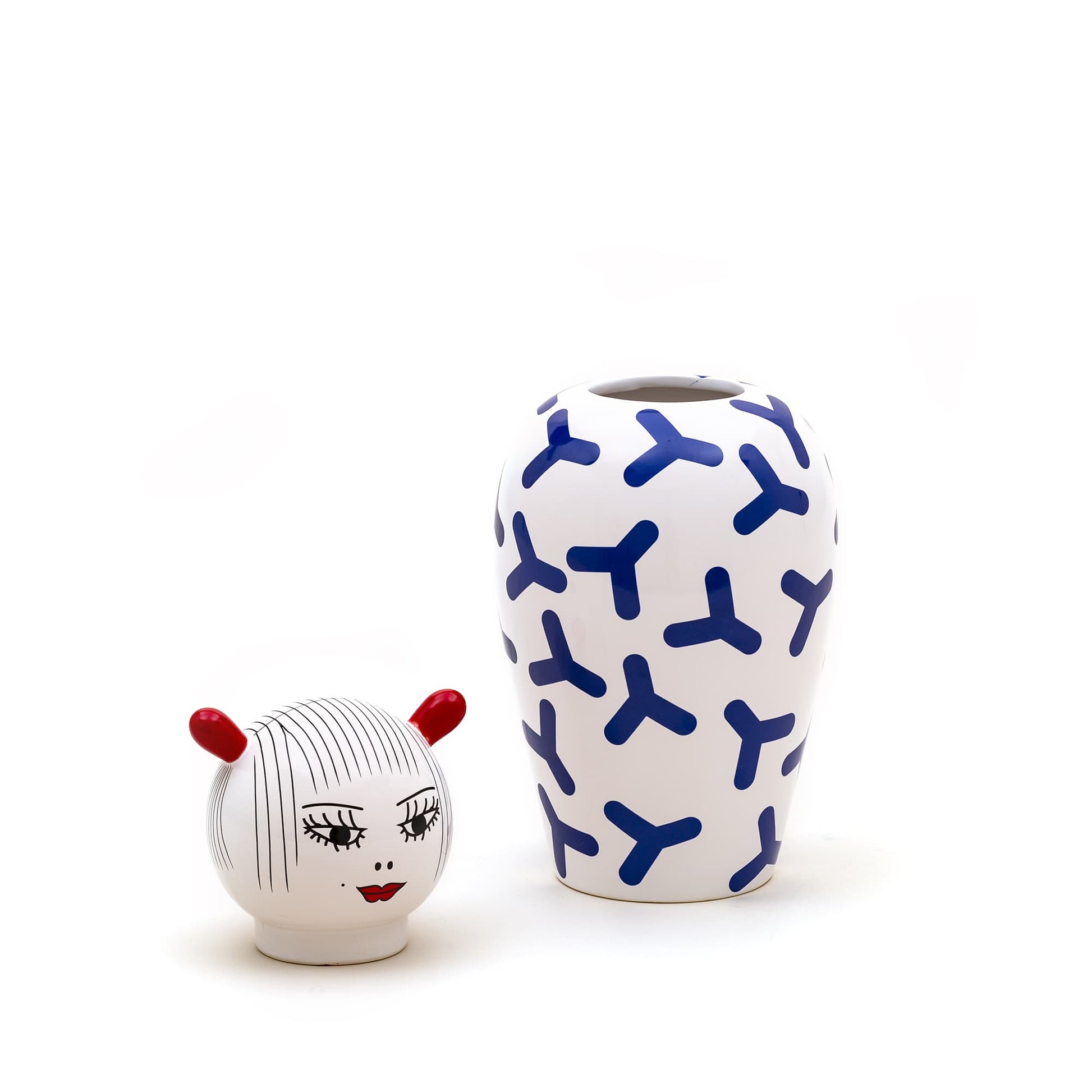 Canopie ZoÈ D 17 h 25,5 cm Bianco Blu SELETTI