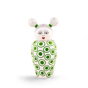 Vaso Canopie Izumi cm D 17 h 25,5 (senza testa) Bianco Verde SELETTI