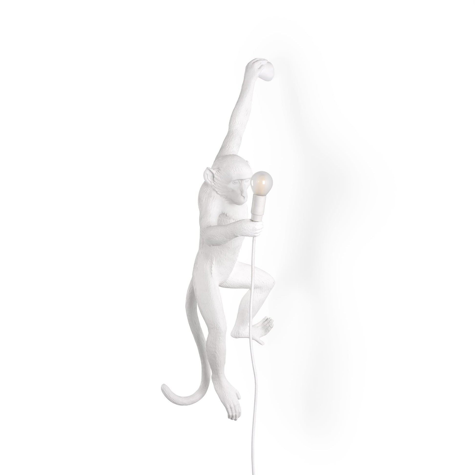 The Monkey Lamp Versione a Muro Bianca SELETTI