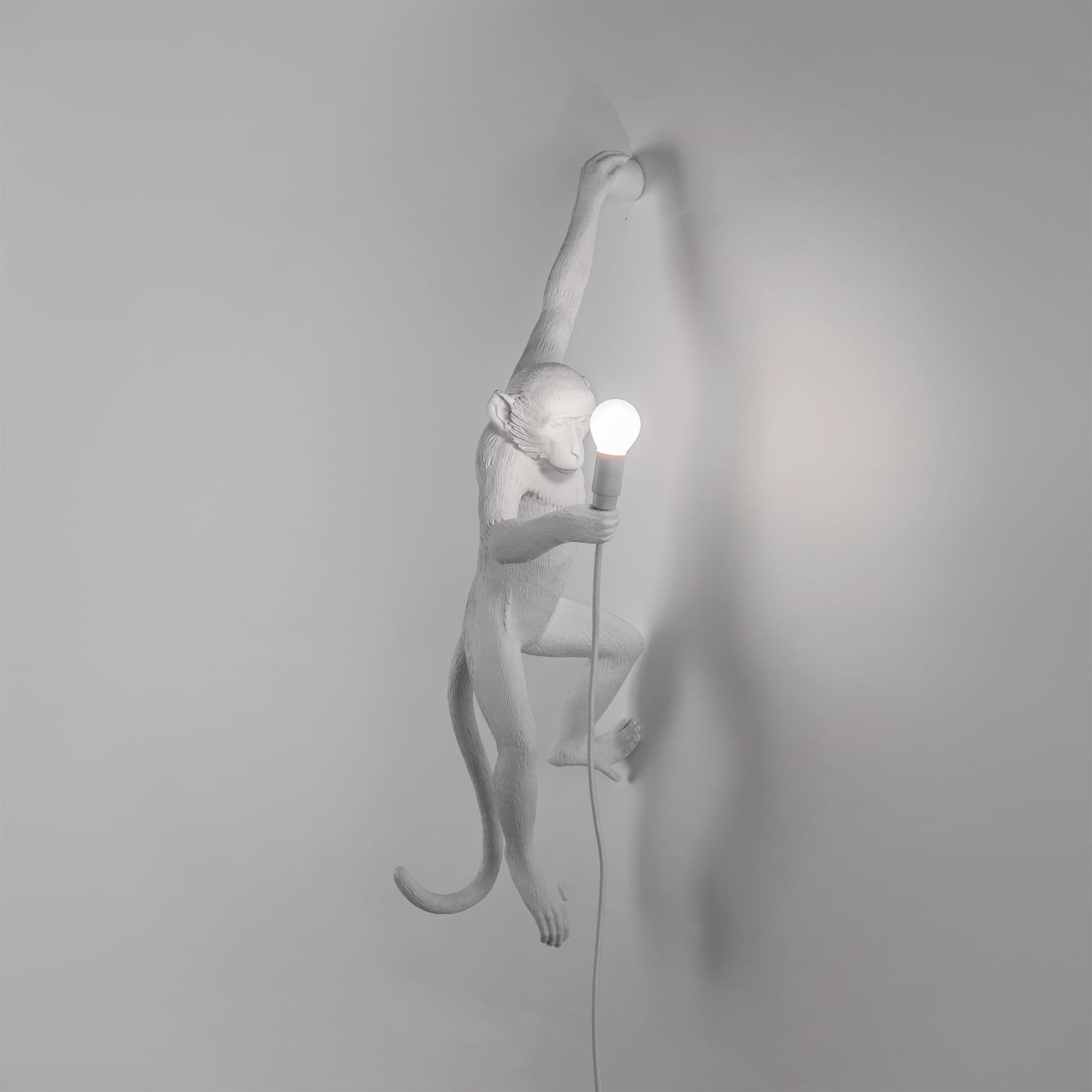 The Monkey Lamp Versione a Muro Bianca SELETTI