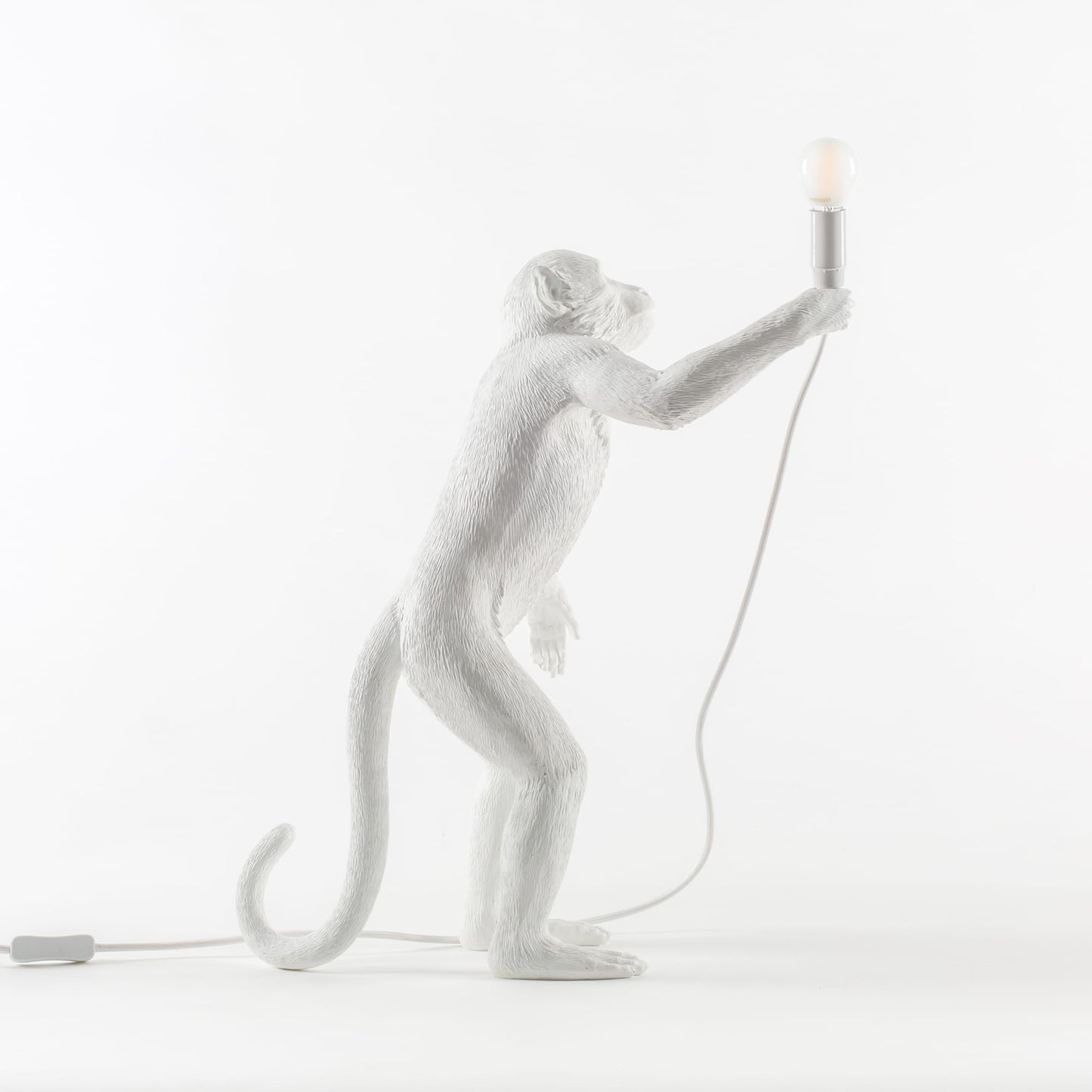Lampada Monkey Versione in Piedi 46x27.5xh54cm Bianca SELETTI