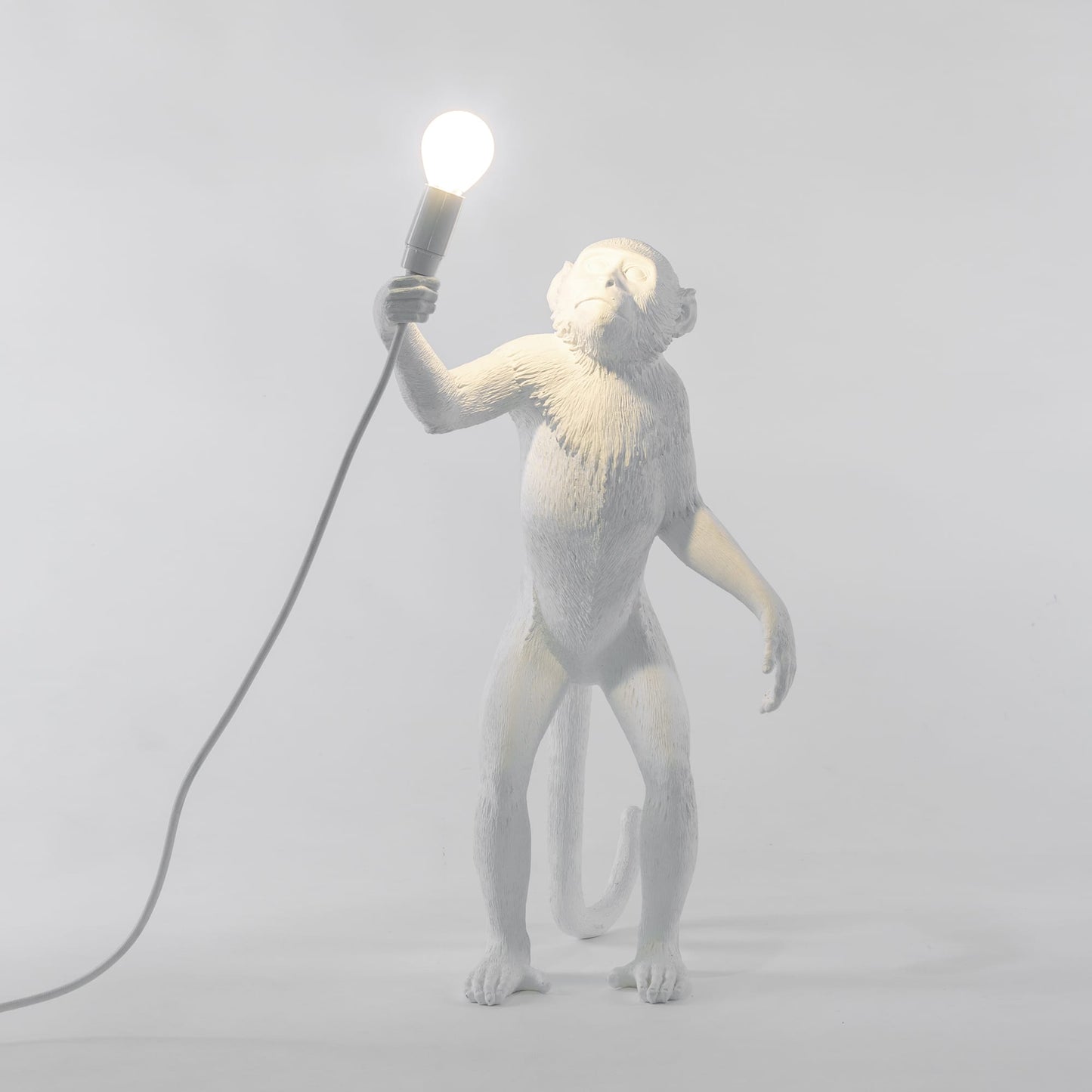 Lampada Monkey Versione in Piedi 46x27.5xh54cm Bianca SELETTI