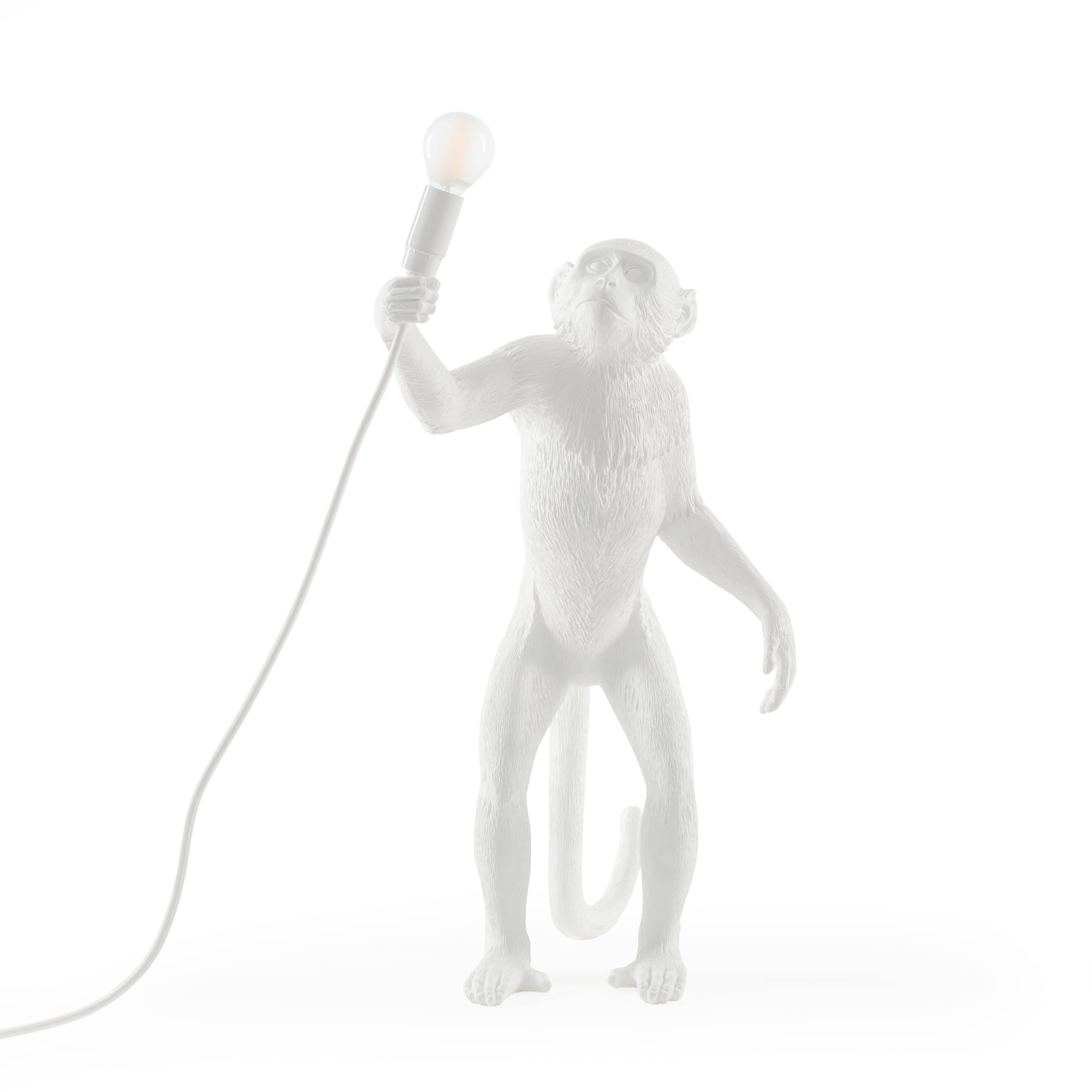 Lampada Monkey Versione in Piedi 46x27.5xh54cm Bianca SELETTI