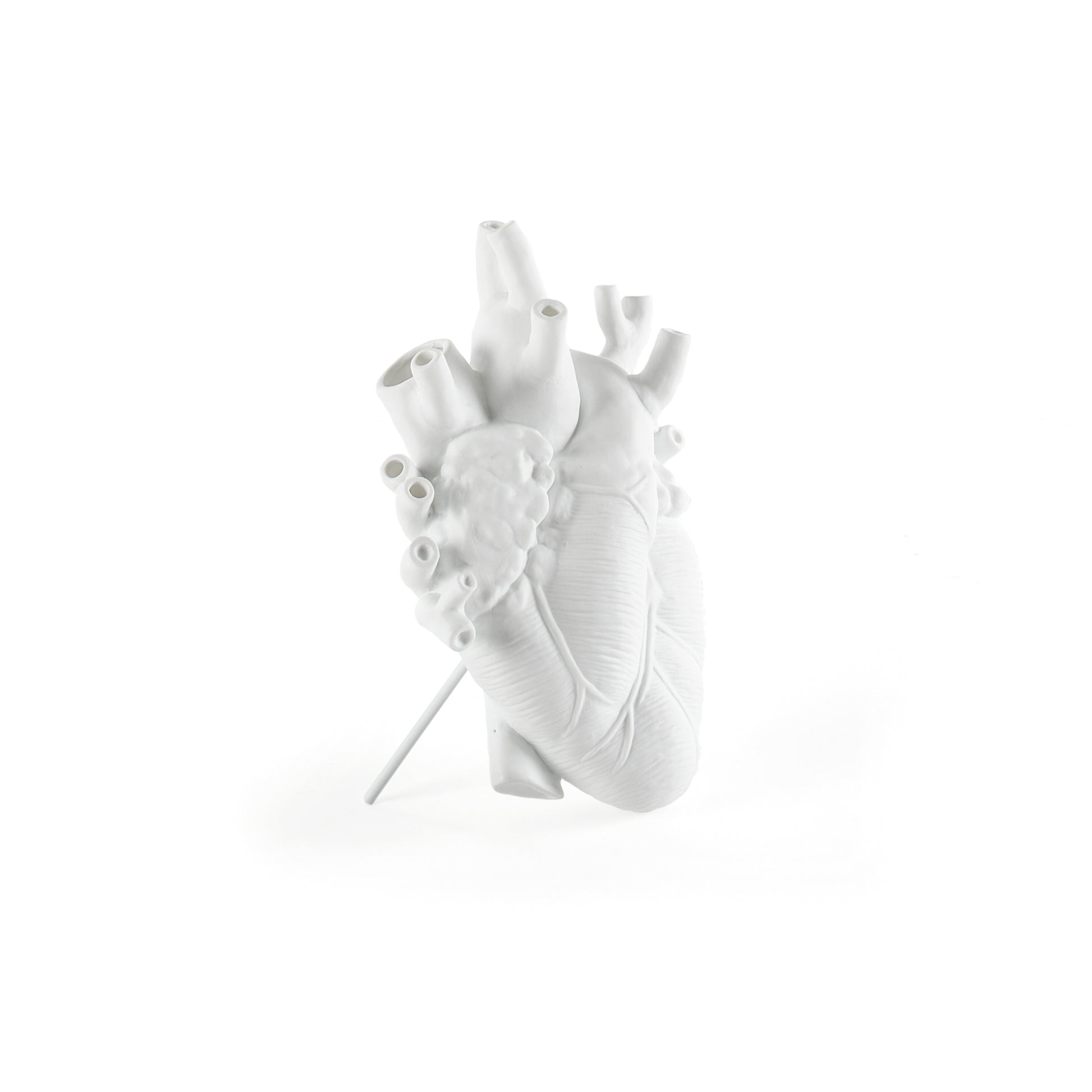 Vaso Love in Bloom a forma di cuore 16 5x9x25 cm Bianco SELETTI