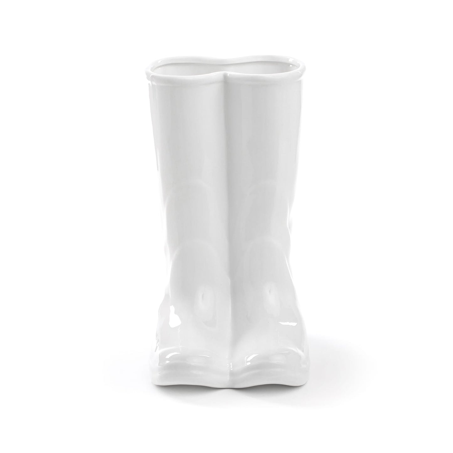 Vaso Memorabilia My Rainboots 20x27,5 h.36cm Bianco SELETTI