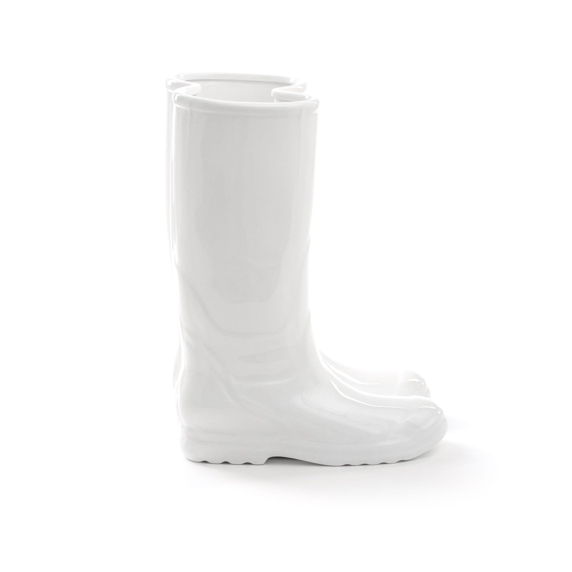 Vaso Memorabilia My Rainboots 20x27,5 h.36cm Bianco SELETTI