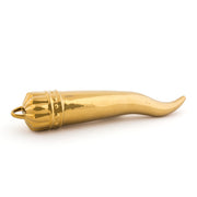Corno Portafortuna Memorabilia Gold 6x6 h.30 cm Oro SELETTI